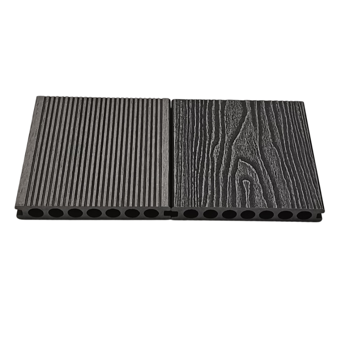 Composiet Vlonderplank Licht Grijs 2,3 x 14,8 Cm Houtnerf / Ribbel Kleurstaal
