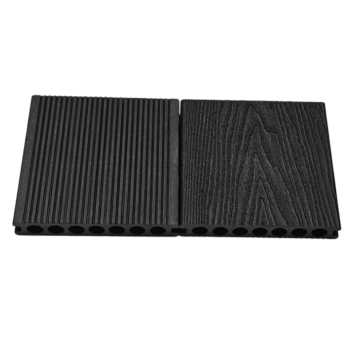 Composiet Vlonderplank Donker Grijs 2,3 x 14,8 Cm Houtnerf / Ribbel Kleurstaal