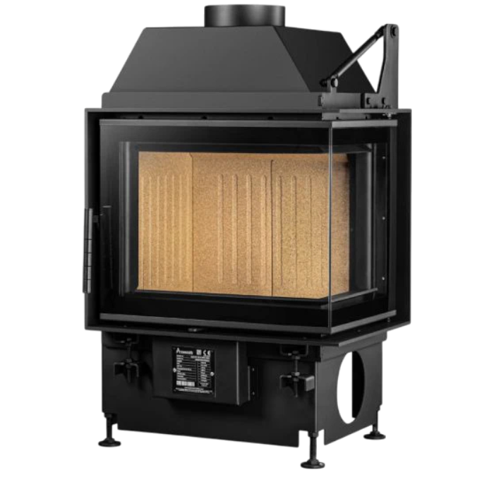 Showroommodel Inbouw Houtkachel Quattro 50 R Rechts Open Side