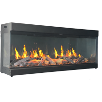 1,2 en 3 zijdige elektrische haard 50 Inch 127 cm SLIM