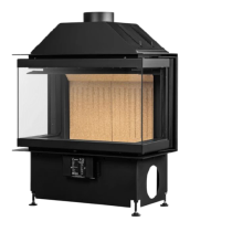 Showroommodel Inbouw Houtkachel Crystal 70 Open Side van €1599,- voor € 1050,-