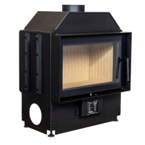 Showroommodel Inbouw Houtkachel Flat 70 Open Side van €1599,- voor € 999,-