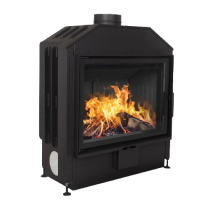 Showroommodel Inbouw Houtkachel Flat 80 Open Side van €1699,- voor € 1099,-