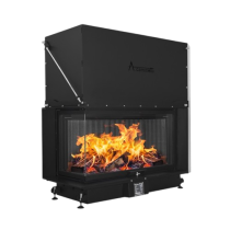 Inbouw Houtkachel Quattro 90 Max Links Glas