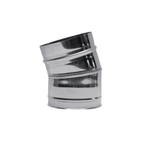 Rookkanaal 150 Ew. Segmentbocht 15 Gr.