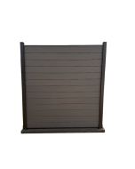 Modulair Schutting Composiet Donker Grijs 180x180 cm (zonder palen)