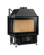 Inbouw Houtkachel Quattro 60 L Links Open Side